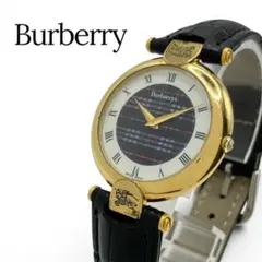 稼働品 Burberrys 腕時計 ラウンド クォーツ ホースロゴ　ノバチェックのサムネイル