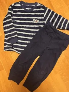 フリース パジャマ 110cm ミッキーマウス ドナルド ディズニー