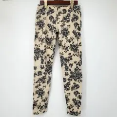A/スピックアンドスパン 花柄 テーパード イージー パンツ 38 ボトムス