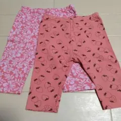 ユニクロ　七分丈パンツ2枚セット　90