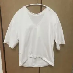 Adam et Rope' VネックTシャツ ホワイトのサムネイル