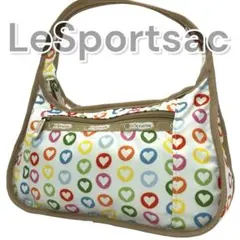 美品 LeSportsac レスポートサック ワンショルダー ハート ナイロン