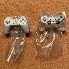 PlayStationミニチュアチャームコントローラー　グレー　クリスタル