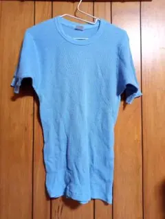 stanfields　トップス　半袖　青　水色　半袖　通気性　Mサイズ