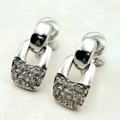 美品　SWAROVSKI イヤリング　パヴェ　ヴィンテージ　クリスタル　希少品