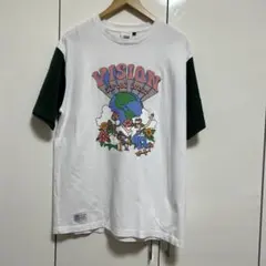 VISION STREET WEAR Tシャツ Lサイズ ホワイト/グリーン