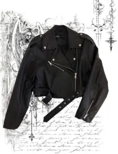 ザラ ZARA ライダース 短丈 y2k