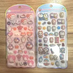 ベイマックス　ドラえもん　コットンパフィーシール