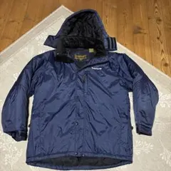 ティンバーランド 紺ナイロンパーカーハーフ丈 中綿 メンズLヴィンテージ美品