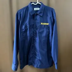 X-LARGE ネイビー ワークシャツ S