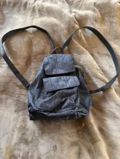 森英恵　ブラック チェック柄 リュック 森英恵 ブラック チェック柄 リュック 森英恵 ブラック チェック柄