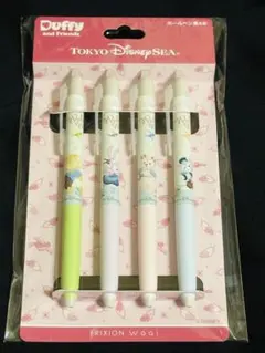 新品 ウィンターホリデー ダッフィー＆フレンズ フリクション ボールペン ダッフィー - ダッフィー ボールペンセット ウィンターホリデー
