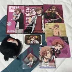 c107 秋田書店ブース 桃源暗鬼 花魁坂京夜 缶バッジ キャラカード