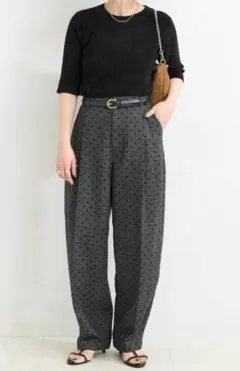 B.C STOCK◆手洗い可 / ツイルドットフォルムパンツ◆未使用タグ付き