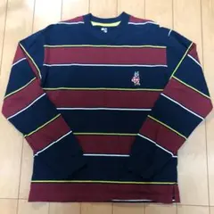 rugbyjunkyコラボGLOBALWORKロンTメンズSボーダーNAVYのサムネイル