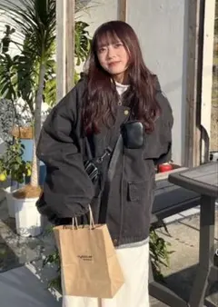 【送料無料】nugu イム フードデニムジャンパー