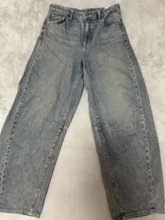 GU バレルレッグジーンズLサイズ 67 BLUE
