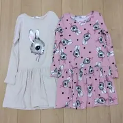 H&Mうさぎのワンピースのセット
