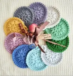 Handmade　アクリルたわし　ふっくらサークル