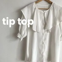 tiptop ラッフルブラウスチュニック　オフホワイト　FREEのサムネイル