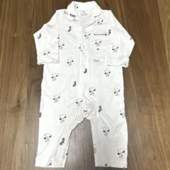 ジェラートピケ　スヌーピー　長袖ロンパース　70〜80