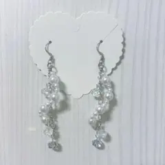 ハンドメイド ビーズピアス ピアス