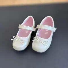 アイボリー キッズ　フォーマル　靴