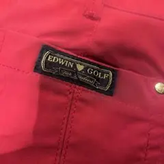 EDWIN GOLF レディース パンツ レッド