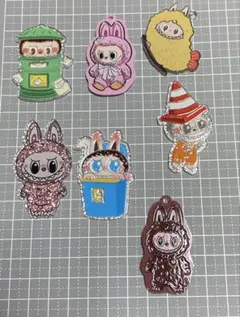 アクリルチャーム 7個セット 可愛いラブブ集合