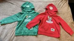 マリオ ルイージ パーカー 110サイズ 2点セット