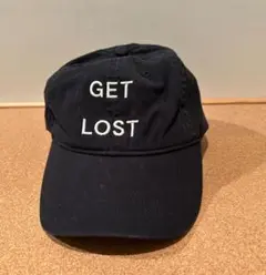 【新品】GET LOST 刺繍キャップ ブラック フリーサイズ