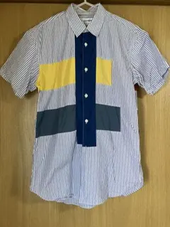 COMME des GARCONS SHIRT 半袖シャツ パッチワーク - メルカリ
