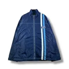 【1015】　BILLABONG　フリースナイロンジャケット　サイズL　ネイビー