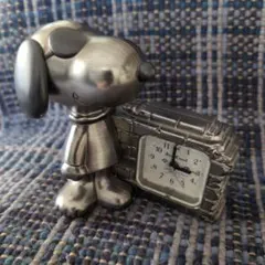 スヌーピー 置時計 アラーム機能付き