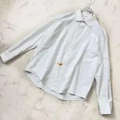 45R オックスフォードクレリック SHIRT 白　L〜LL相当 長袖シャツ