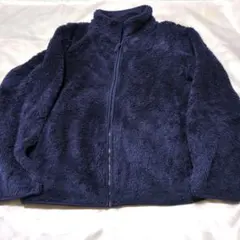 ネイビー フリースジャケット ジッパー付き　160