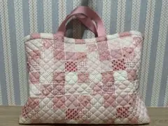 ハンドメイド レッスンバッグ パッチワーク柄のサムネイル