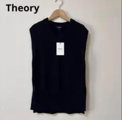 新品タグ付き】Theory Vネック ニットベスト INSPIRE 黒 S - メルカリ