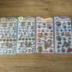 正規品 うるちゅるポップシール　パペットスンスン4枚セット