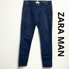 ZARAMAN ザラマン デニムクチュール チノパン トラウザー ネイビー