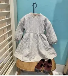 B:MING by BEAMS/ダイヤキルト ワンピース　130cm ホワイト