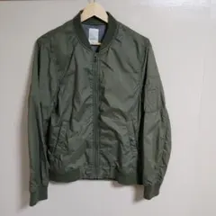 【BACK NUMBER】 MA-1 フライトジャケット オリーブ色　薄手
