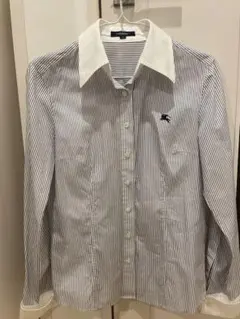 BURBERRY LONDON ストライプ 長袖シャツ クレリック ブルーのサムネイル