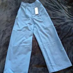 earth music & ecology 青 ワイドパンツ