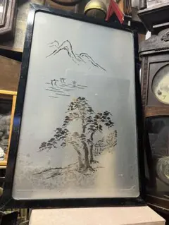版画家　長谷川富三郎　無弟　額縁　インテリア 版画家 長谷川富三郎 無弟 額縁 インテリア - メルカリ