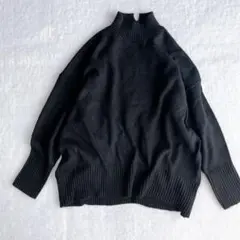 ウール混✨アメリカンホリック◇タートルネックニット セーター オーバーサイズ M