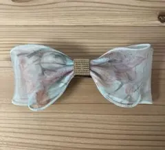 新品　フランス　オーガンジーリボンバレッタ