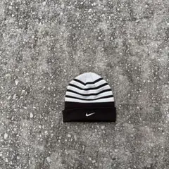 Nike ビーニー　ニット帽　y2k archive センターロゴ　ボーダー