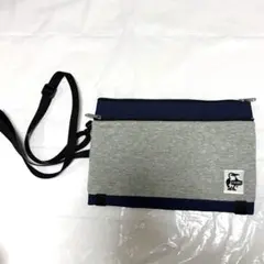CHUMS ショルダーバッグ グレー/ネイビー　サコッシュ