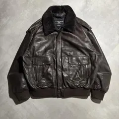 極上 90s - vintage G1 A2 レザージャケット　革ジャン　茶